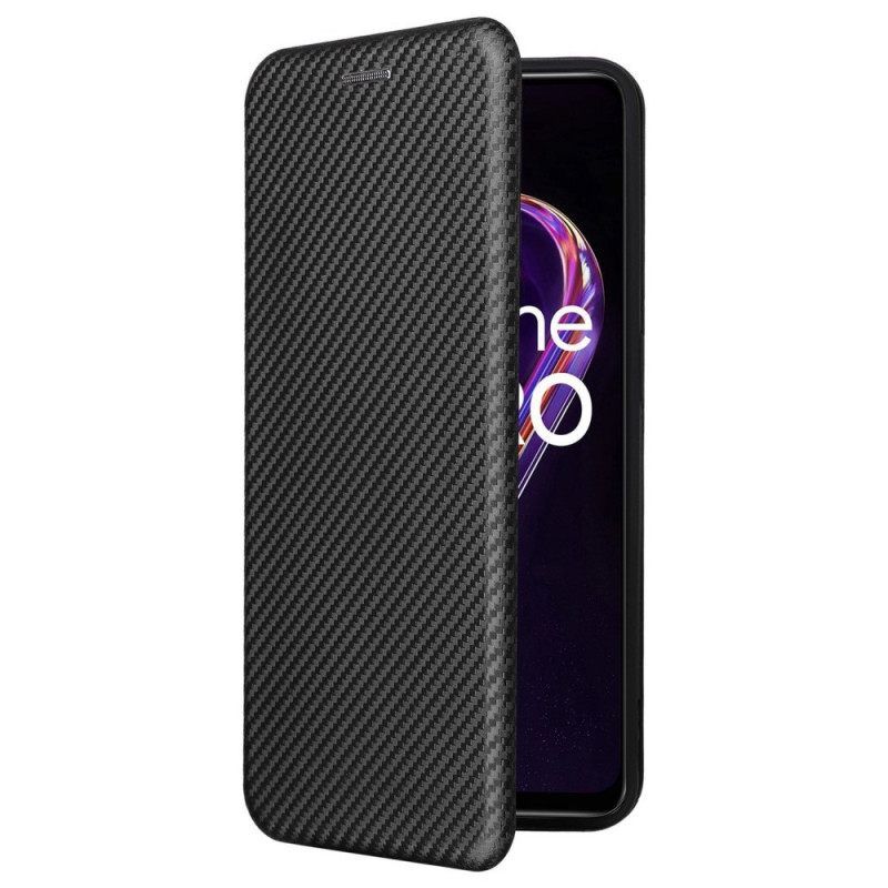 θηκη κινητου OnePlus Nord CE 2 Lite 5G Θήκη Flip Υφή Από Ίνες Άνθρακα